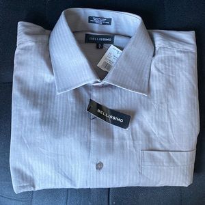 Bellissimo Men’s Pewter Dress Shirt